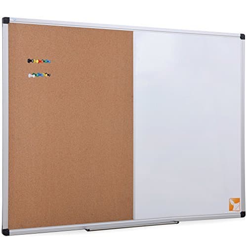 ProGrade Combo Board: Magnetic Whiteboard and Self-Healing Cork Board
