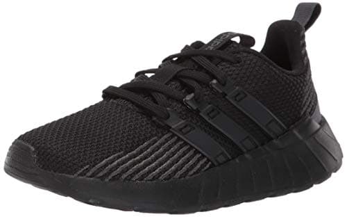 Adidas Kids Feather-Light CloudQuest Shoes, Black/Grey, Size 3.5