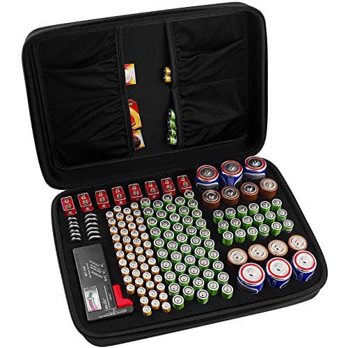 MaxPro Battery Organizer Kit: 148-Slot Case with Tester