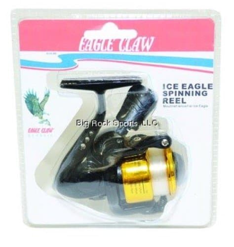 Arctic Precision: Eagle Claw Ice Reel with Lazer Sharp Hooks