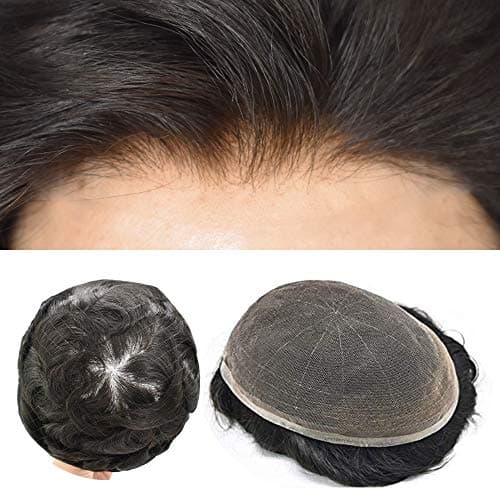Custom-Fit French Lace Men's Hairpiece: Realistic, Fast Delivery