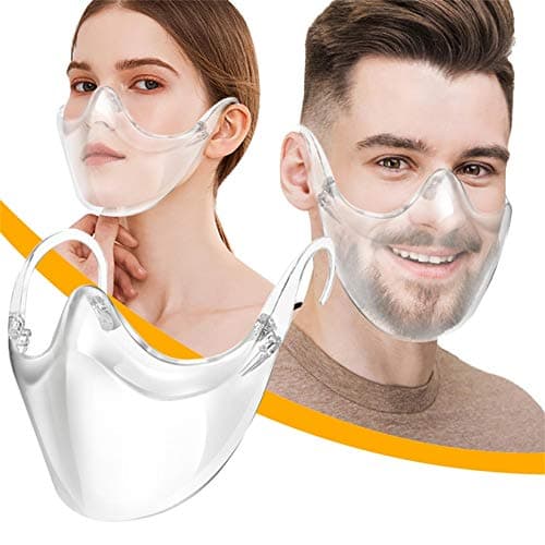 CrystalEase 5-Pack: ClearComfort Face Masks - Fast Ship - Breathable & Reusable