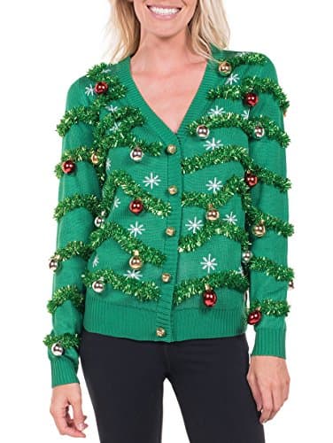 XL Festive Green Bulb-Secure Christmas Sweater - Soft & Stylish