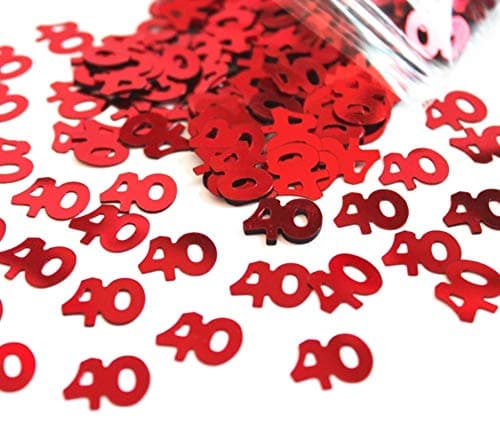 Red 40 Sparkling Memories: Celebrating 40 Years Confetti Pack - 14g