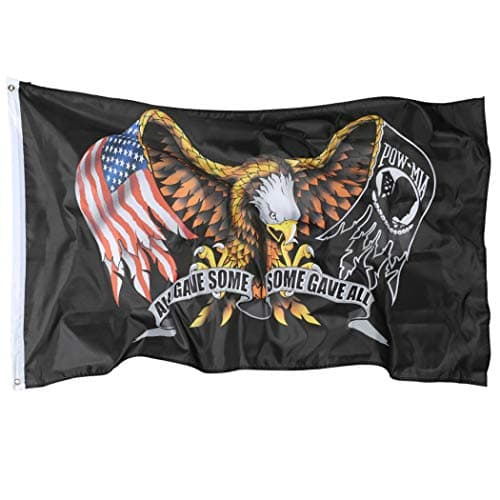 ROTERDON American POW MIA Eagle Flag - Honoring USA Heroes 3x5 FT