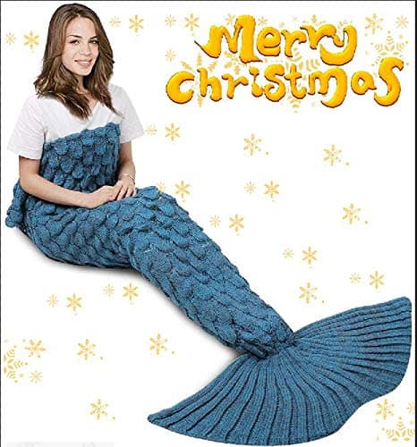 Enchanting Mermaid Tail Blanket: Perfect Cozy Gift Year-Round!