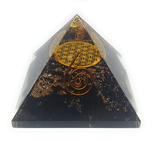 Harmony Guardian: Black Tourmaline Orgone Pyramid